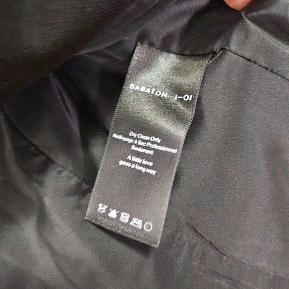 Aritzia Babaton 1-01 Sonia Double Breasted Blazer Jacket Sz 2 Black Corporate - Picture 11 of 12